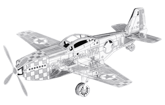 P51 Mustang Steel Model Kit