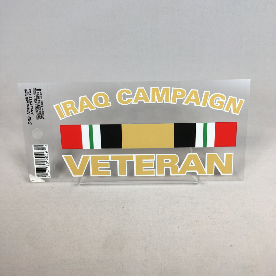 Iraq Campaign Veteran Decal