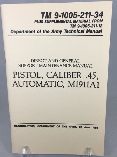 US Army Pistols - Department of the ArmyTechnical Manual