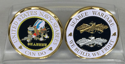 US Navy Seabee Challenge Coin