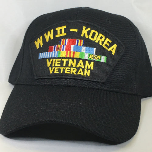WWII - Korean - Vietnam Veteran Cap