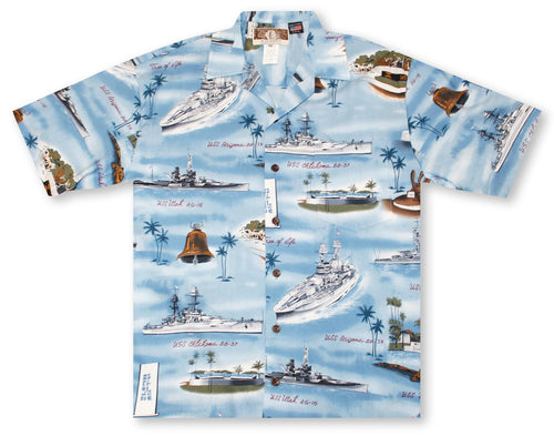 Aloha Shirt Pearl Harbor Blue