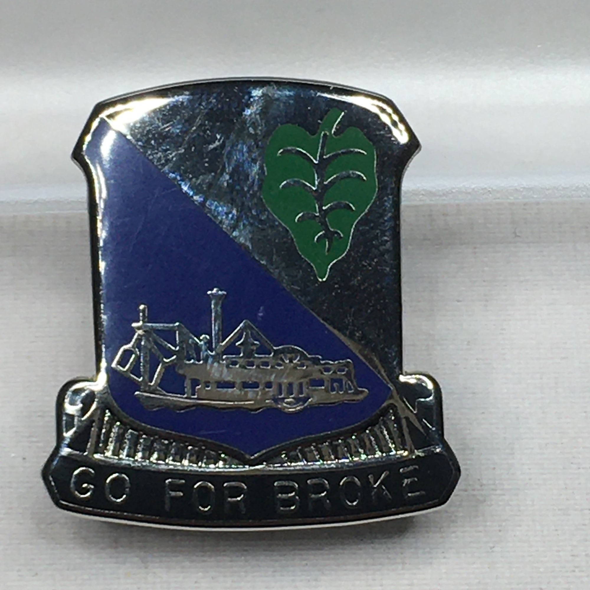 442 "Go for Broke" pin