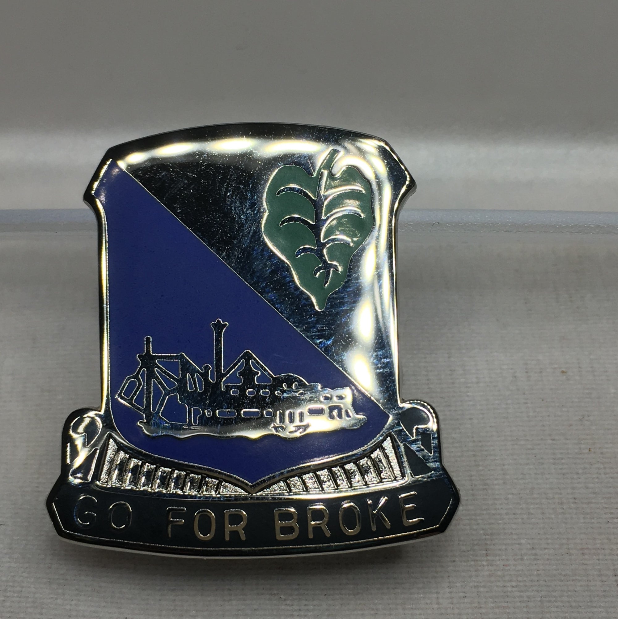 442 "Go for Broke" pin