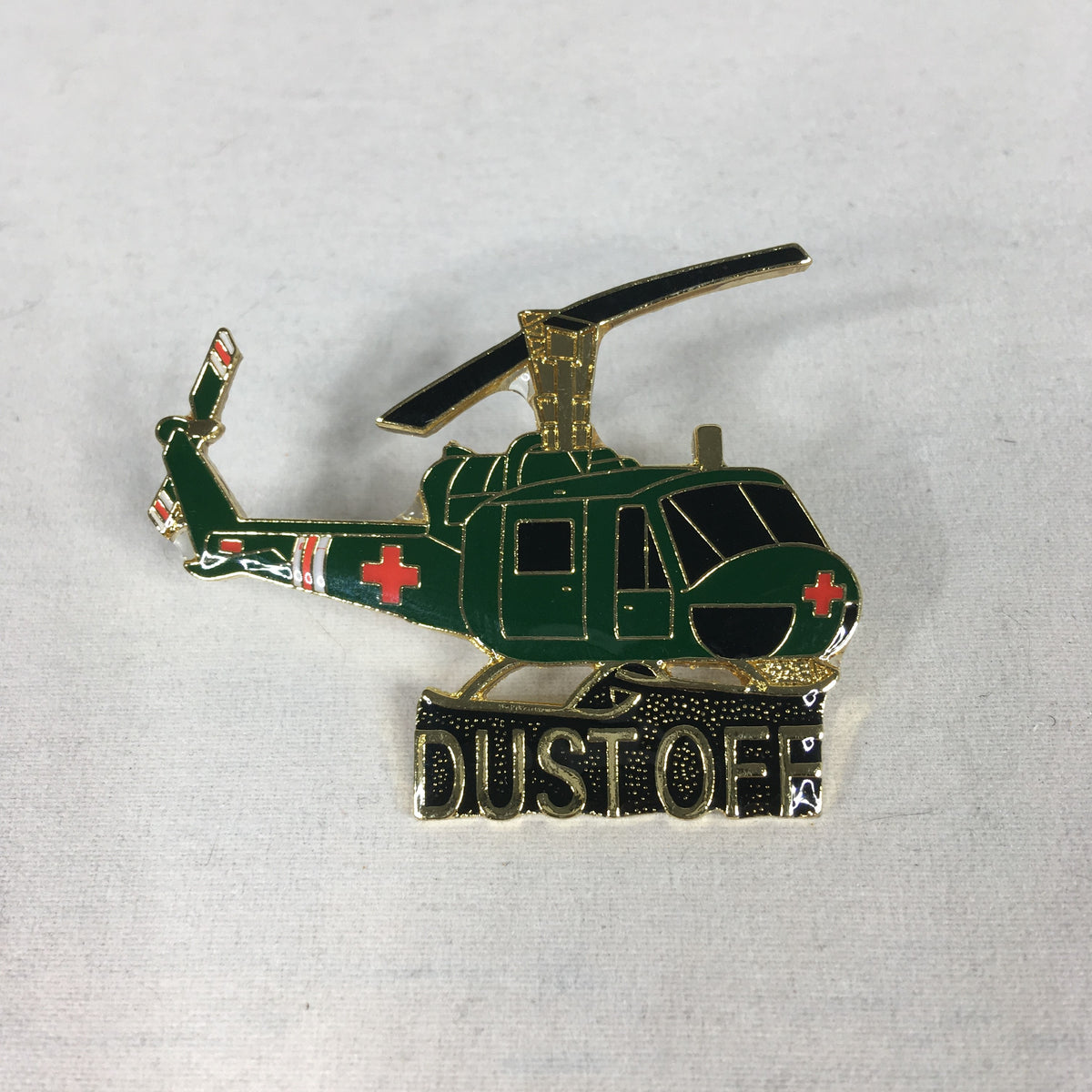 Dust Off Helicopter Pin