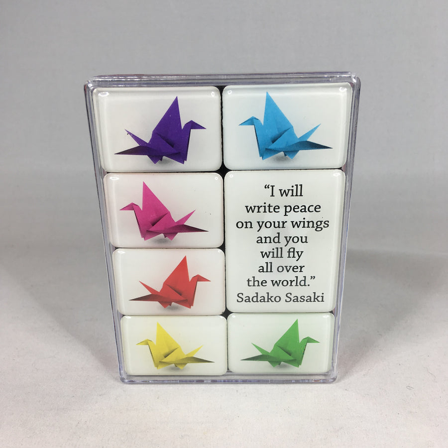 Flags of the World Crane Origami Set