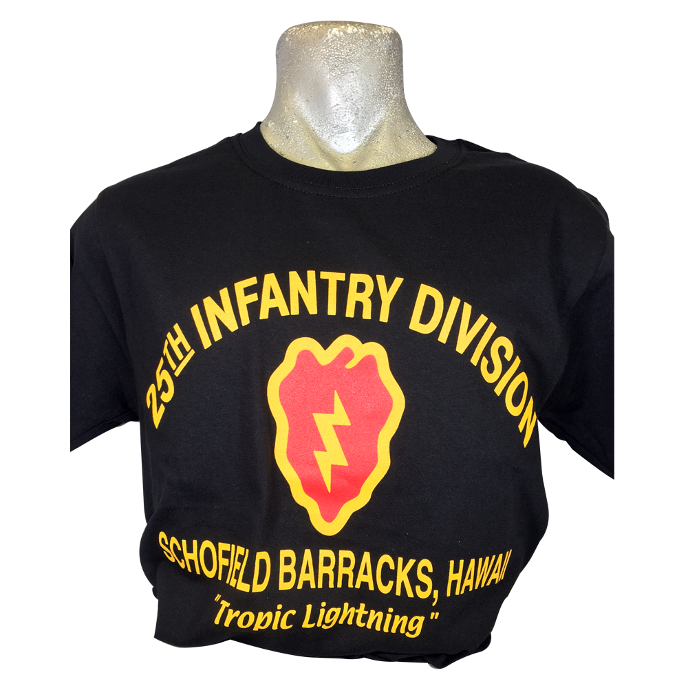 25th Infantry Division T-Shirt Black - Adult - Hi Army Museum 25th Infantry Division T-Shirt Black - Adult - Hi Army Museum