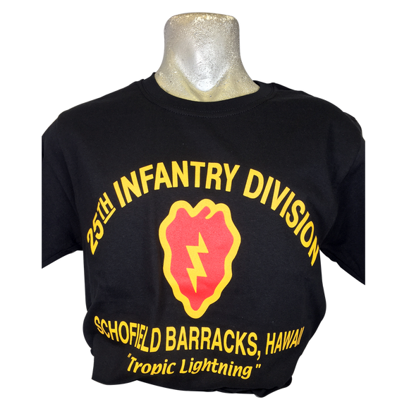 25th  Infantry  Division    T-Shirt Black - Adult