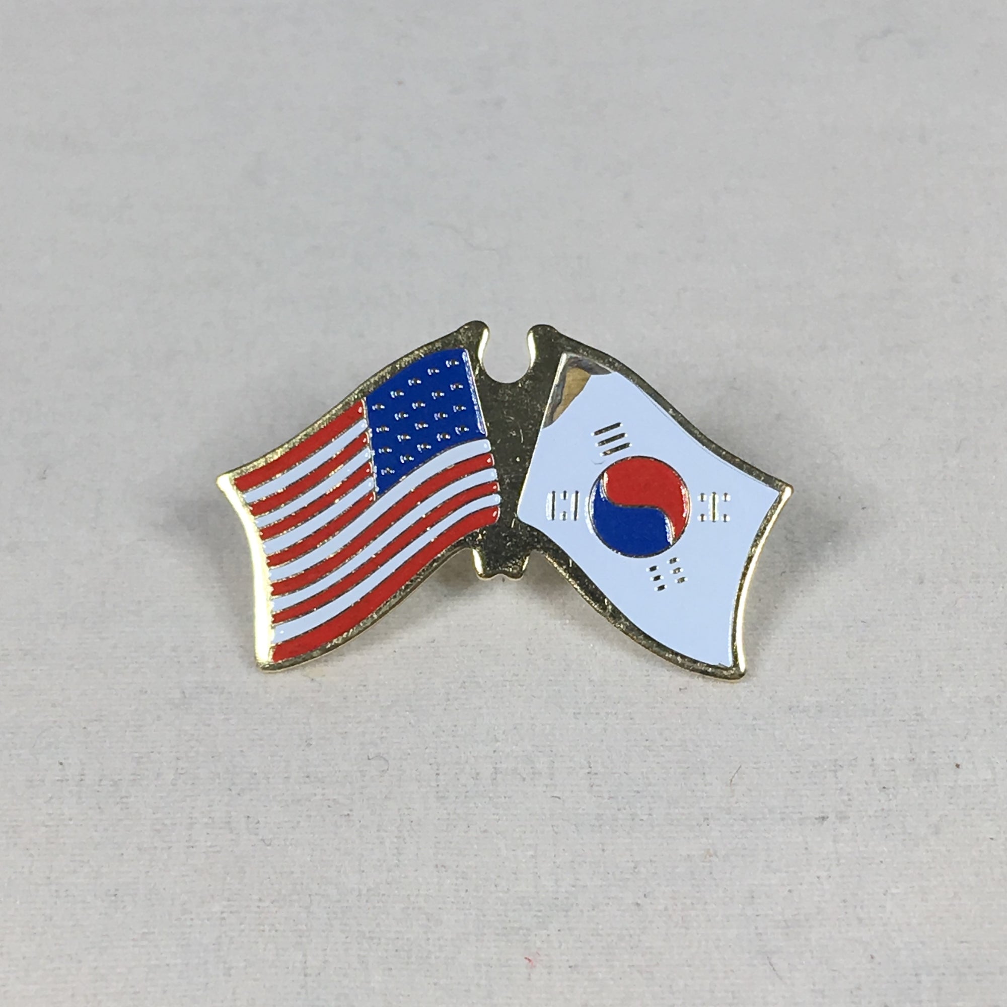 U.S and South Korea Flag Pin