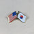 U.S and South Korea Flag Pin