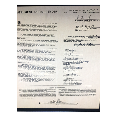 WWII Surrender Document